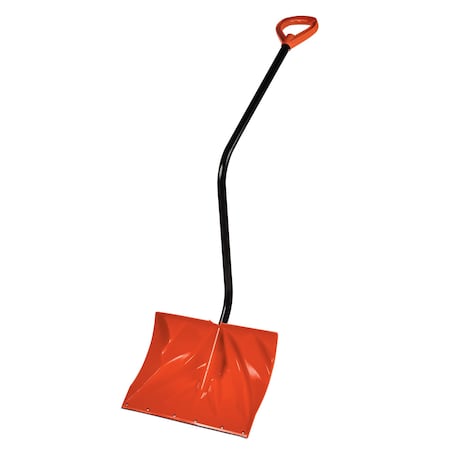 Emsco Group Premium Poly Snow Shovel with Metal Lifesaver Handle and Metal Edge 1177M-1